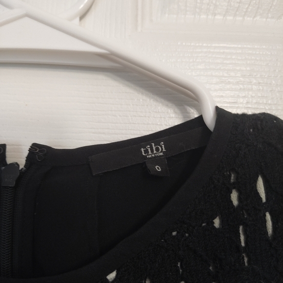 Tibi Peplum Black and White Top - Picture 3 of 3